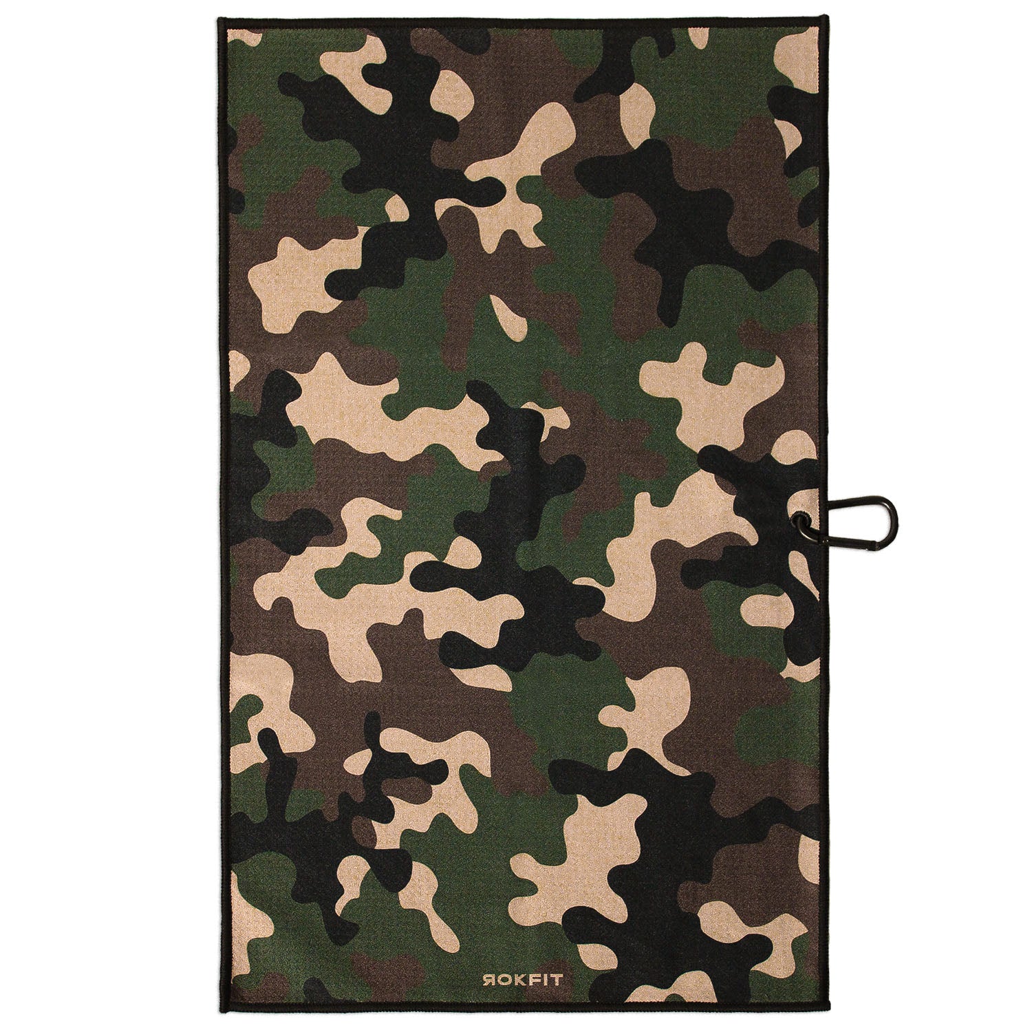 Front view of Utility Towel with 'Camo' graphic