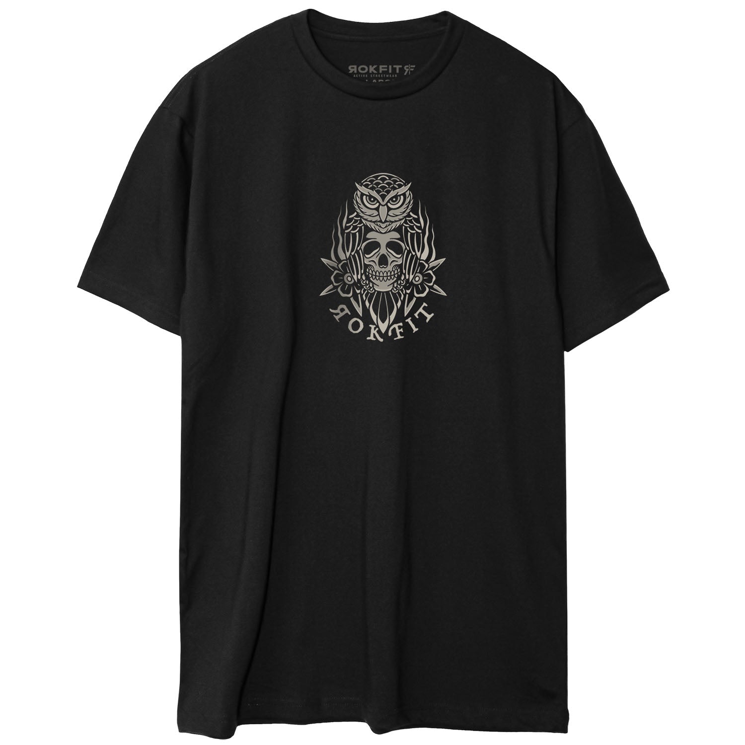 Front view of unisex black Active Tee with 'It Always Seems Impossible Until It's Done' graphic