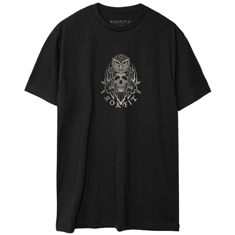 Front view of unisex black Active Tee with 'It Always Seems Impossible Until It's Done' graphic