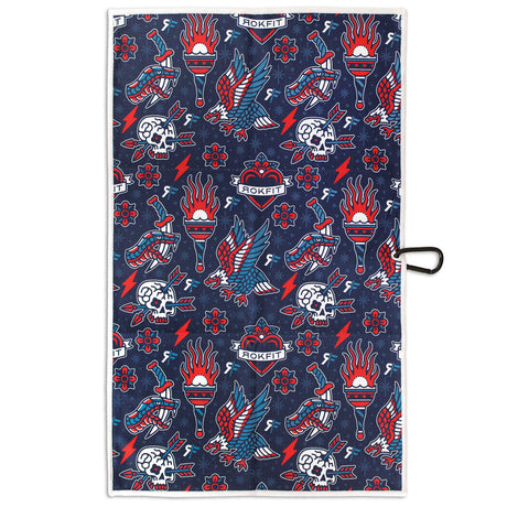 Utility Towel - Red, White & Blue Flash