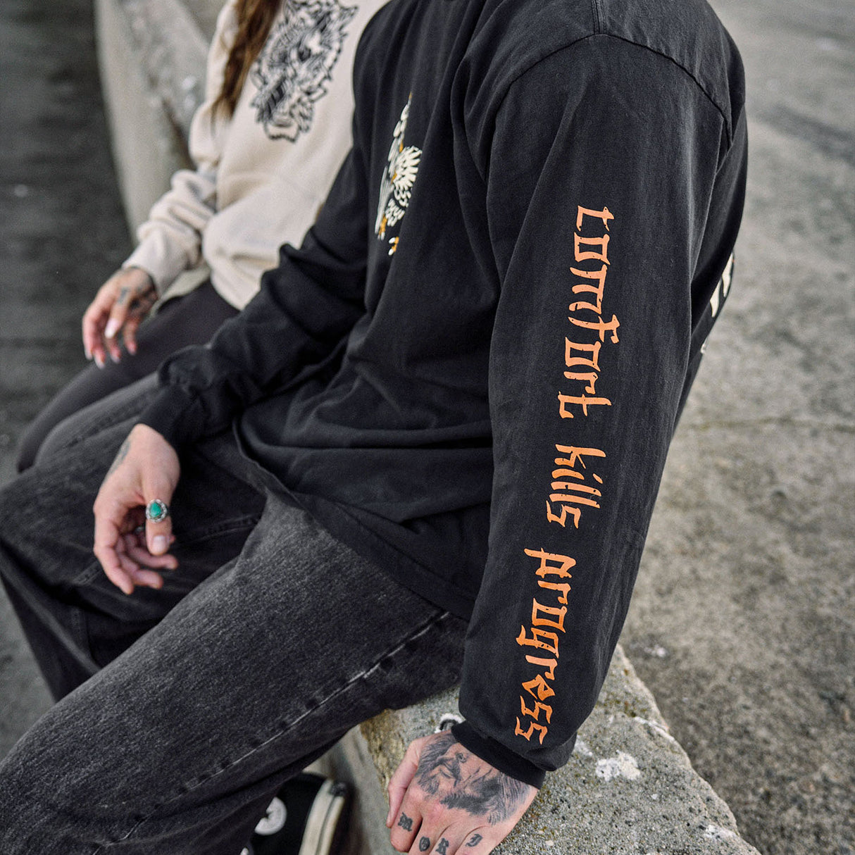 Comfort Kills Progress - Long Sleeve Street Tee