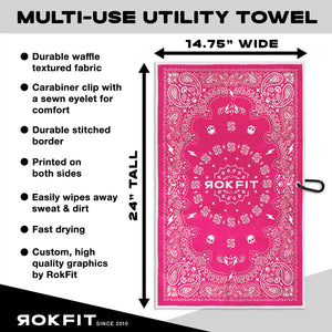 Utility Towel - Paisley Pink